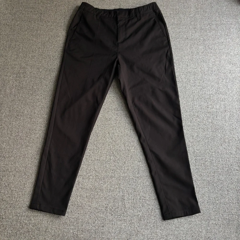BYLT Pants Men 32x27 Premium Basics Pant Black Slim Straight Performance